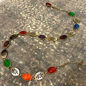 VINTAGE SCARAB BELT AMAZING HEAVY EGYPTIAN
